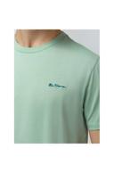 Ben Sherman Signature Chest Embroidery Tee in Eggshell Green XXL