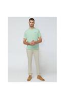 Ben Sherman Signature Chest Embroidery Tee in Eggshell Green XXL