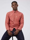 Ben Sherman Signature Organic Oxford Long Sleeve Shirt Dark Pink X-Small