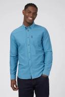 Ben Sherman Signature Organic Oxford Long Sleeve Shirt Wedgewood X-Small