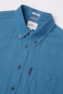 Ben Sherman Signature Organic Oxford Long Sleeve Shirt Wedgewood X-Small