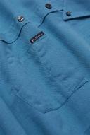 Ben Sherman Signature Organic Oxford Long Sleeve Shirt Wedgewood X-Small
