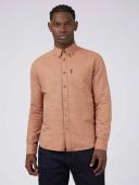 Ben Sherman Signature Organic Oxford Long Sleeve Shirt X-Large Brick Red