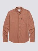 Ben Sherman Signature Organic Oxford Long Sleeve Shirt X-Large Brick Red