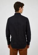 Ben Sherman Signature Organic Oxford Long Sleeve Shirt XXX-Large Barely Black