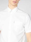 Ben Sherman Signature Organic Oxford Short Sleeve Shirt Barely Black 4XL