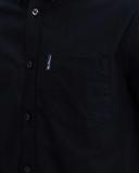 Ben Sherman Signature Organic Oxford Short Sleeve Shirt Barely Black XX-Large