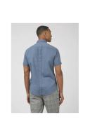 Ben Sherman Signature Organic Oxford Short Sleeve Shirt Dark Blue 4XL