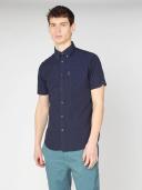 Ben Sherman Signature Organic Oxford Short Sleeve Shirt Dark Navy XXX-Large