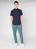 Ben Sherman Signature Organic Oxford Short Sleeve Shirt Dark Navy XXX-Large