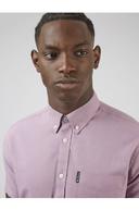 Ben Sherman Signature Organic Oxford Short Sleeve Shirt Grape XXX-Large