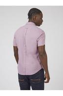Ben Sherman Signature Organic Oxford Short Sleeve Shirt Grape XXX-Large