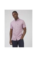 Ben Sherman Signature Organic Oxford Short Sleeve Shirt Grape XXX-Large