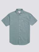 Ben Sherman Signature Organic Oxford Short Sleeve Shirt Jade X-Large
