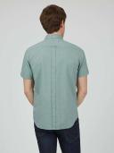 Ben Sherman Signature Organic Oxford Short Sleeve Shirt Jade X-Large
