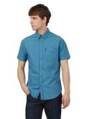 Ben Sherman Signature Organic Oxford Short Sleeve Shirt Wedgewood X-Large