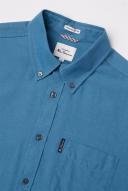 Ben Sherman Signature Organic Oxford Short Sleeve Shirt Wedgewood X-Large
