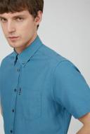 Ben Sherman Signature Organic Oxford Short Sleeve Shirt Wedgewood X-Large