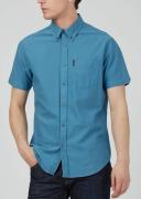 Ben Sherman Signature Organic Oxford Short Sleeve Shirt Wedgewood X-Large