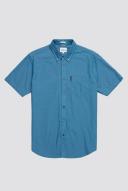 Ben Sherman Signature Organic Oxford Short Sleeve Shirt XXX-Large Wedgewood