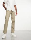 Ben Sherman Slim Fit Stretch Chino Pants in tan-Brown - ASOS Outlet