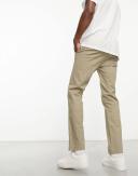 Ben Sherman Slim Fit Stretch Chino Pants in tan-Brown - ASOS Outlet
