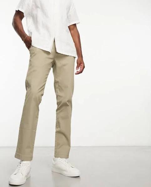 Ben Sherman Slim Fit Stretch Chino Pants in tan-Brown - ASOS Outlet