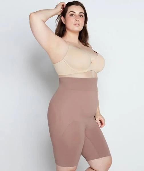 Bendon Medium Control High Waisted Shaper Short in Mocha. 4XLGE