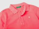 Benetton, Neon Polo in Organic Cotton, Size 110, , Kids
