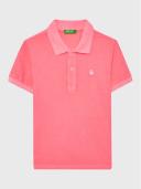 Benetton, Neon Polo in Organic Cotton, Size 110, , Kids