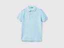 Benetton, Neon Polo in Organic Cotton, Size M, , Kids