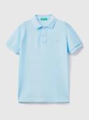 Benetton, Neon Polo in Organic Cotton, Size XL, , Kids