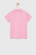 Benetton, Short Sleeve Polo in Organic Cotton, Size 2XL, Pink, Kids
