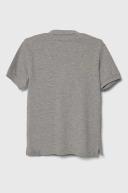 Benetton, Slim Fit Polo in 100% Organic Cotton, Size 2XL, Light Gray, Kids