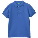 Benetton, Slim Fit Polo in 100% Organic Cotton, Size 2XL, Orange, Kids