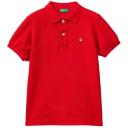 Benetton, Slim Fit Polo in 100% Organic Cotton, Size 3XL, Bright Blue, Kids
