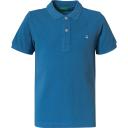 Benetton, Slim Fit Polo in 100% Organic Cotton, Size XL, Bright Blue, Kids