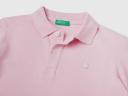 Benetton, Slim Fit Polo in 100% Organic Cotton, Size XL, Pink, Kids