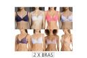 Berlei 2 x Barely There Bras Contour Underwire Bra Womens Pack - A B C D DD E