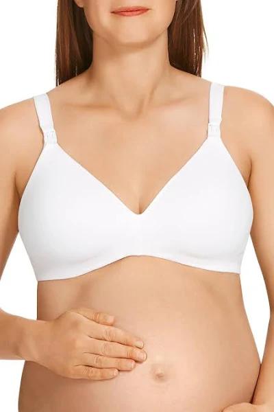 Berlei Barely There Cotton Rich Wirefree Maternity Bra - White