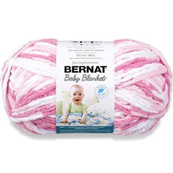 Bernat Baby Blanket Big Ball Yarn - Pink Dreams 10.5oz/300g