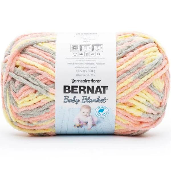 Bernat Baby Blanket Big Ball Yarn-Spring Blossom -161104-4748