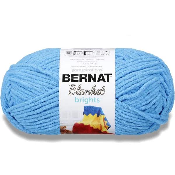 Bernat Blanket Brights Big Ball Yarn Busy Blue
