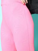 Berrylush Women Pink Solid High Waisted Sports Tights 12