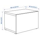 BESTÅ Shelf Unit with Door, Black-brown/Selsviken high-gloss/black