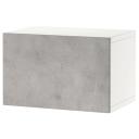 BESTÅ Shelf Unit with Door, White/Kallviken Light Grey