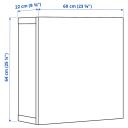 BESTÅ Wall-mounted Cabinet Combination, Black-brown/Glassvik Black