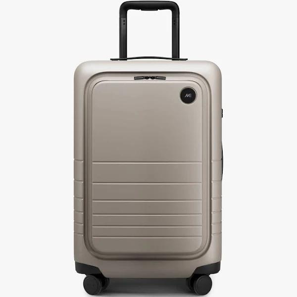 Best Carry-on Luggage With Front Pocket - Taupe - 22" | Monos Suitcases & Travel Accessories