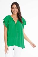 Kingston Blouse - Green - Betty Basics 8 / Green