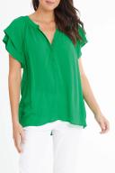 Kingston Blouse - Green - Betty Basics 8 / Green